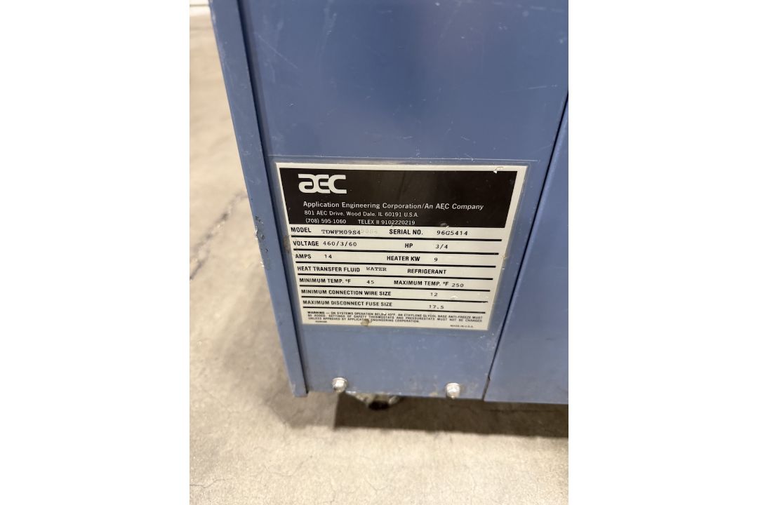 AEC 3/4 Hp, 9 kW Heater Thermolator - Image 5 of 6