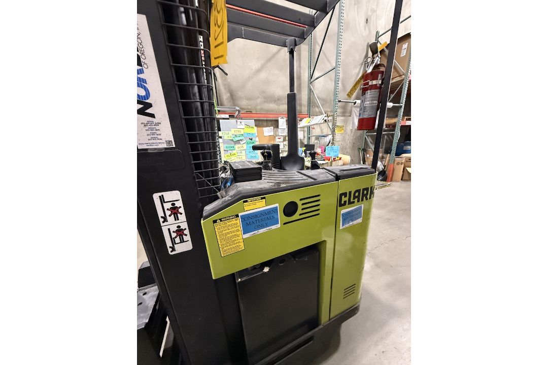 Clark 4,500 lb. Capacity Stand-Up Electric Reach Truck - Image 8 of 11