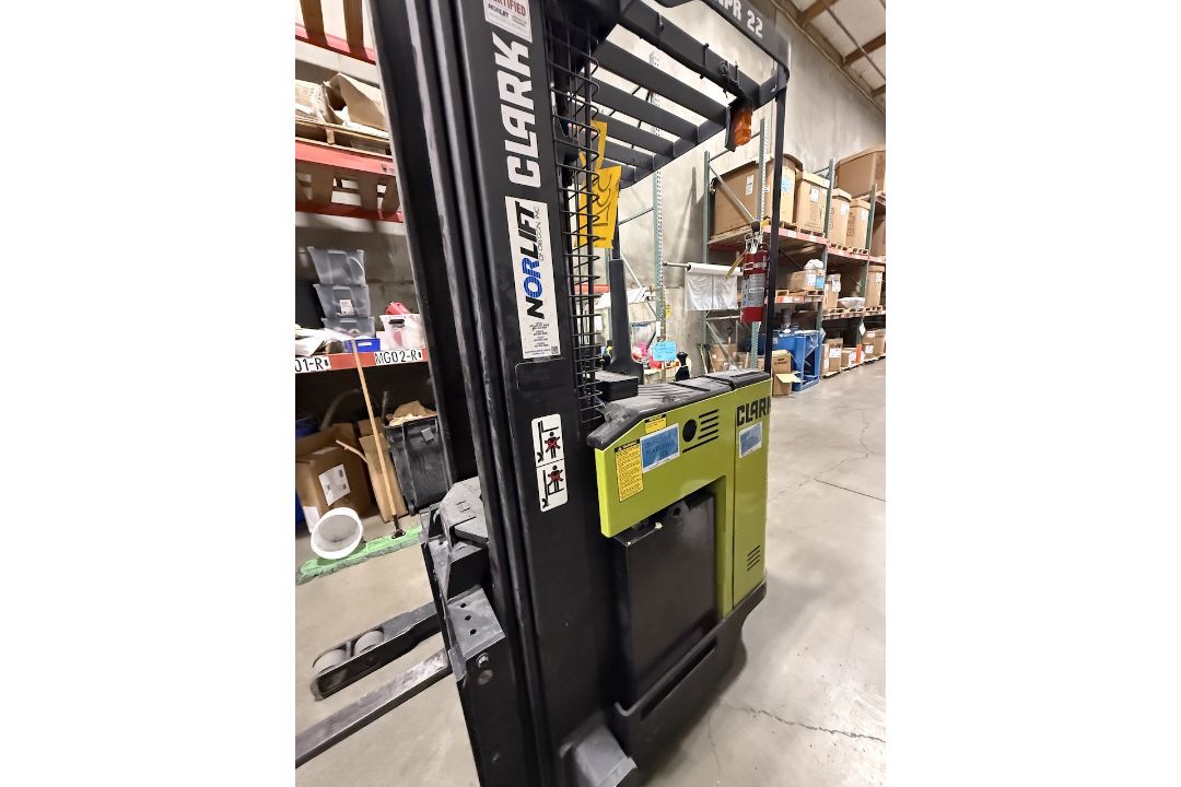 Clark 4,500 lb. Capacity Stand-Up Electric Reach Truck - Image 7 of 11