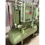 Sullair Rotary Screw Air Compressor, Tank Mounted