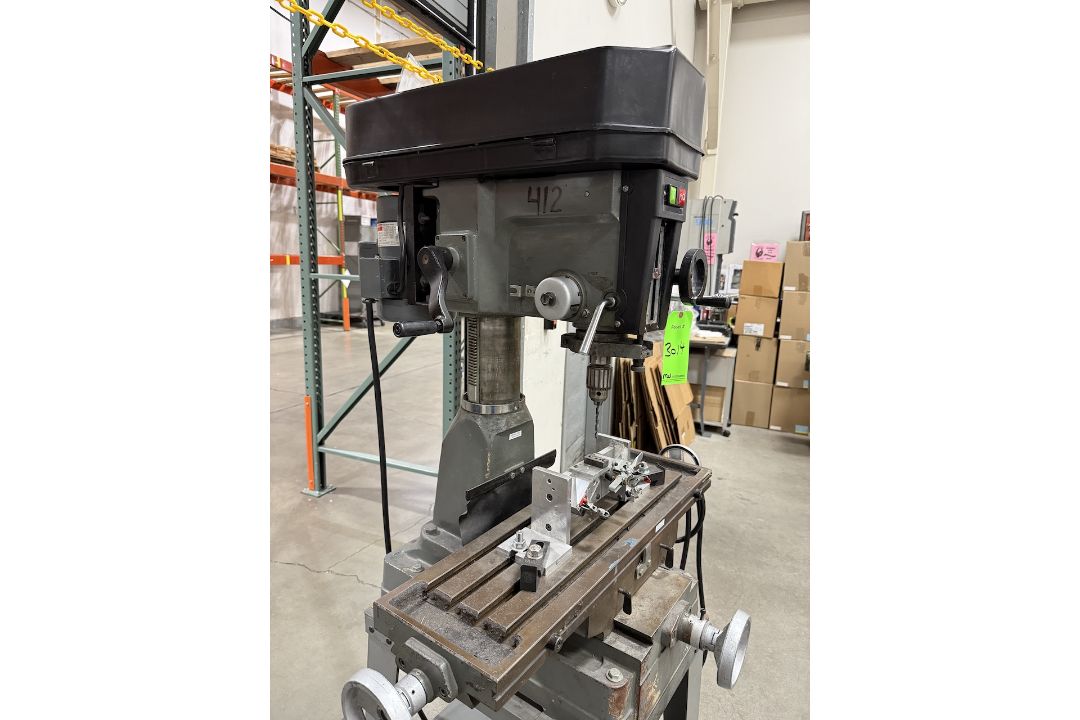Dayton 1.5 HP Floor Drill Presses w/Cross-Slide Tables - Image 3 of 7