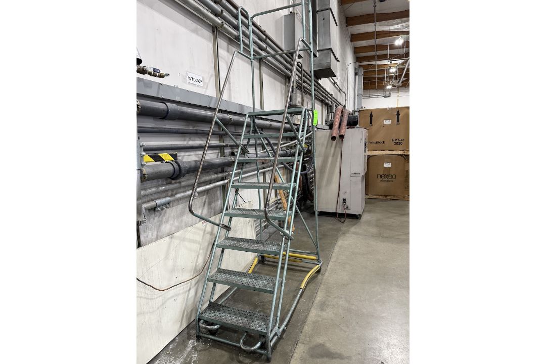 Rolling Warehouse Safety Ladder - Image 2 of 4