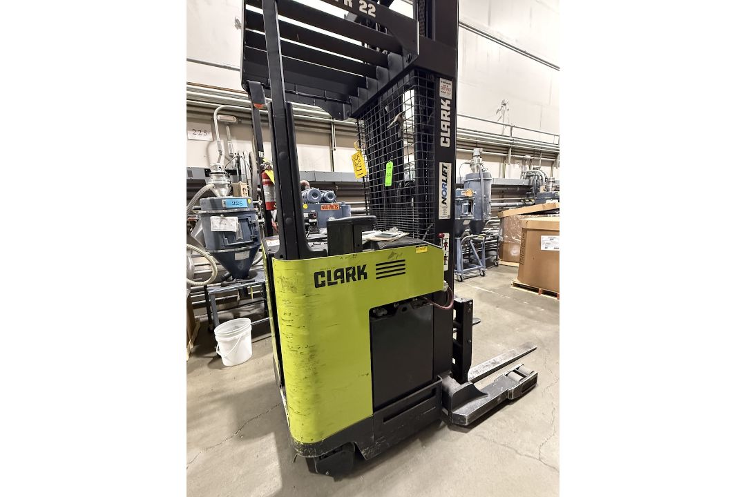 Clark 4,500 lb. Capacity Stand-Up Electric Reach Truck - Image 1 of 11