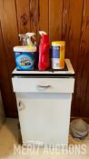 Metal Cabinet with Laundry Supplies