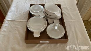 White Corningware and Pyrex