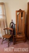 Chair, Mirror, Rack and Vaucum