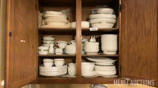 Corelle Spring Green Plates, Bowls and Cups