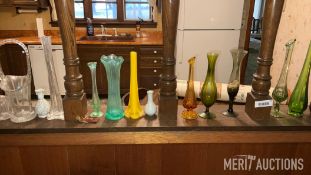 Collection of Glass Vases and Glassware