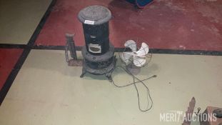 Kerosene Heater, Jack and Vintage Fan