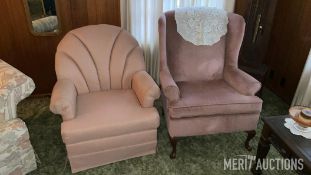 (2) Overstuffed Chairs