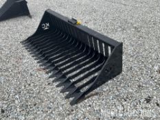 76in. High Side Skeleton Skid Steer Bucket