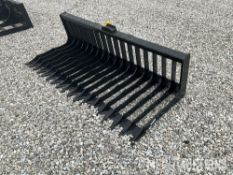 76in. Low Side Skeleton Skid Steer Bucket