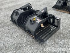 Stout Buckets HD78-3 Rock Bucket Skid Steer Grapple