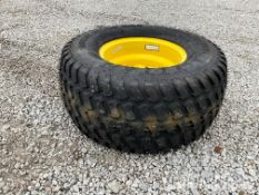 New 31X13.5-15 NHS tire on John Deere 8-lug grain drill/air seeder rim, Coal Valley, IL