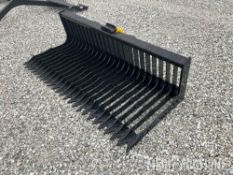 72in. Fine Low Side Skeleton Skid Steer Bucket