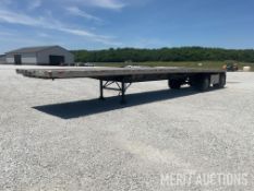 2001 Stoughton 48ft Aluminum Flatbed Semi Trailer