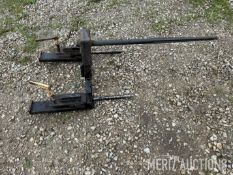 Shop Built loader bucket mounted bale spear