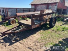 L-Shaped Transfer Tank With Single Axle Farm Trailer