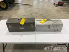 (2) Metal Tool Boxes