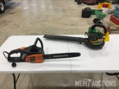 Chainsaw and Leaf Blower