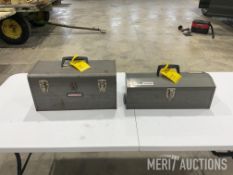 (2) Metal Tool Boxes