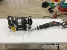 Bench Grinder and Sawzall