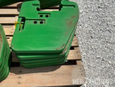 (5) John Deere Suitcase Weights