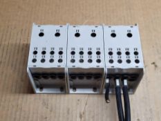 LOT OF 3 MARATHON EPBCP84, POWER DISTRIBUTION BLOCK, 760A, 600V, AC/DC CU9