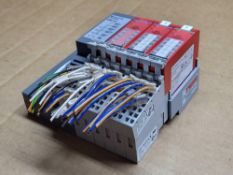 LOT OF ALLEN BRADLEY PARTS; W/ 1734-AENTR SERIES C, W/ (2) 1734-IB8S SERIES B, W/ 1734-OB8S +MORE