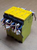LOT OF 4 PILZ 777301, SAFETY RELAY