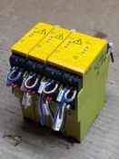 LOT OF 4 PILZ 777301, SAFETY RELAY