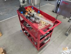 Mobile Tool Cart with Miscellaneous Parts