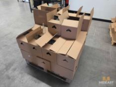 Boxes of Glass Bottles and Cardboard Separators