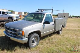 1998 CHEVY 2500 SERVICE TRUCK, S/N 1GBGC24R8WE168396, V8, AUTO, OD READS 237323 MILES, STAHL SERV...
