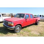 1995 FORD F 350 CREWCAB PICKUP, S/N 1FTJW35F4SEA70995, PWR STROKE, AUTO, OD READS 240600 MILES
