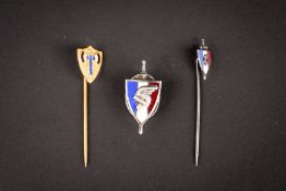 Insignes de la collaboration francaise. French collaboration insignia.