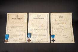 Lot de medailles du sous-lieutenant Nicolas Della Penna. Medal group of Second Lieutenant Nicolas De