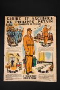 Gloire et sacrifice de Philippe Petain. Glory and sacrifice of Philippe Petain.