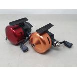 An Abu Garcia Abumatic 120 Closed Face Reel and an Abumatic 170 Closed Face Reel, both in good