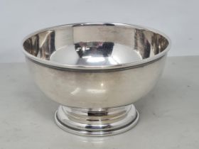 A George VI silver plain circular Sugar Bowl, London 1937, 80gms