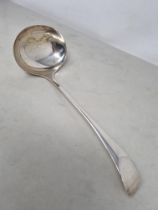 A George V silver Soup Ladle old english pattern, Birmingham 1930, 250gms