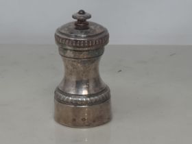 A Continental silver Pepper Mill