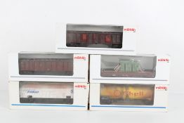 Märklin fünf Güterwagen