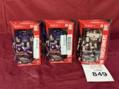 R.E.D. TRANSFORMERS (MEGATRON) & (2) SOUNDWAVE