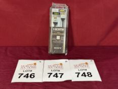 SONY 4K SLIM HDMI CABLE 6.5', NEW
