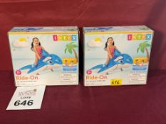 INTEX RIDE-ON LIL' WHALE INFLATABLE FLOAT