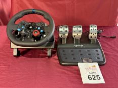 LOGITECH G29 DRIVING FORCE RACING WHEEL & FLOOR