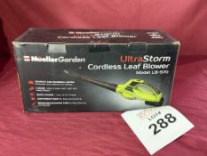 MUELLER GARDEN ULTRA STORM CORDLESS LEAF BLOWER