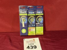 LOT CONSISTING OF ORAL-B BRUSH HEAD REFILLS (3)