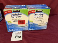 KIRKLAND FLUSHABLE WIPES (640) PREMOISTENED WIPES